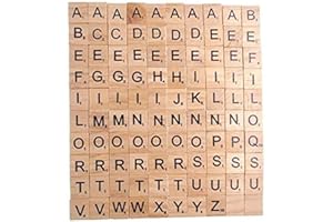 Raylinedo® 200X Wooden Tiles Letter Alphabet Number Crafts English Words FIXED