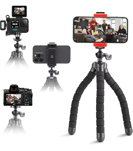 Fotopro Trépied Flexible Octopus Pour Smartphone - Support Réglable 360° Pour Selfies Et Vidéos