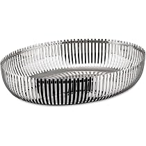 Cestino Per Pane E Grissini Alessi Octave ABI05 - Acciaio Inossidabile 18/10 Lucido, Design Di Abi Alice