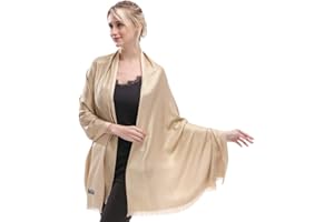 KAVINGKALY Écharpe douce pour femmes en pashmina et châles et drapés aux couleurs chatoyantes pour les mariages