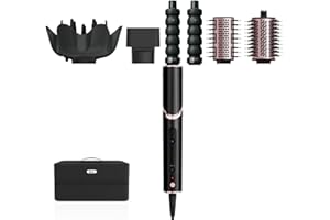 Secador de pelo Shark FlexStyle Multi con aire caliente, rizador, cepillos y concentrador autoenrollables: sin daños por calor, peinado versátil para todo tipo de cabello.