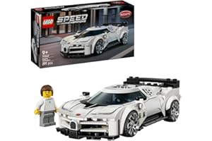 LEGO Speed Champions Hypercar Bugatti Centodieci - Jouet Voiture de Sport - Maquette à Construire avec Minifigurine de Pilote - Idée de Cadeau d'anniversaire pour Garçon dès 9 Ans 77240