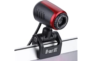 ASHATA Richer-R Webcam USB2.0 avec MIC, Caméra Web HD 16MP 360 ° pour Ordinateur PC Ordinateur Portable pour Skype/MSN, Prise en Charge de Windows 2000 / XP / win7 / win8 / win10 / Vista Caméra Web USB 32