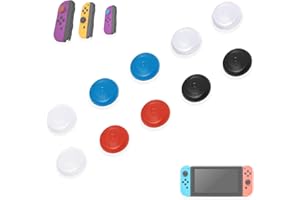 MatoSan® 10 Colored Thumb Grips Compatible with Nintendo Switch Accessories Joy Con Grip Nintendo Switch Lite Accessories Nintendo Switch Joycon Grip Switch Oled Grip Switch Joycons