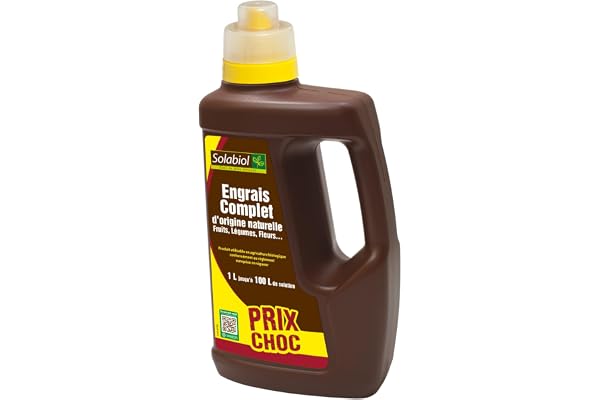 SOLABIOL Engrais Complet Liquide - 1L - Jusqu'à 100L De Solution - Engrais Universel - Tous Types De Cultures - Formulation Equilibrée - Facile A Doser - Utilisable En Agriculture Biologique SOLICOMP1