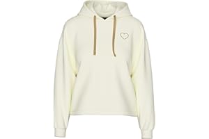 PIECES Pcchilli Ls Heart Hoodie Noos BC Pcchilli Ls Heart Sweat à Capuche Noos BC Femme (Lot de 1)