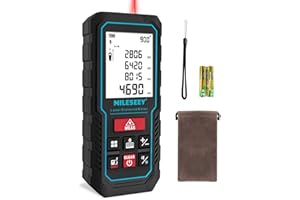 MILESEEY Telémetro Láser 70M con Aplicación de Teléfono, Grabar Datos+Plano de Planta 2D Medidor Láser de Distancia de Precisión de ± 2 mm, Sensor de Ángulo Electrónico