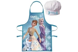PALLEON Paw Patrol Blaze Soy Luna Niños Cocinar - Set Delantal y gorro de Chef - FROZEN 2 piezas