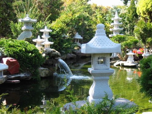 Yukimi japanische Steinlaterne Garten Laterne KO - 5
