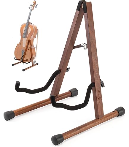 Supporto Per Violoncello Pieghevole A 3 Gambe - Altezza Regolabile 74-120cm, Imbottitura Antiscivolo - Foto 11