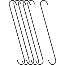 Ganci A S Extra Lunghi 25 Cm - 3 Pezzi Neri Per Piante, Vestiti E Cucina (Interno/Esterno) - Foto 12