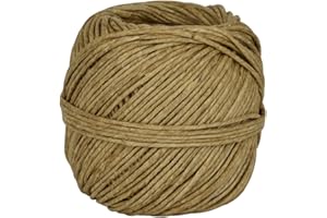 Corderie Italiane 006015536 Spago Canapa Titolo, 2/2, 450 gr, Naturale