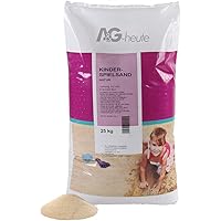 A&G-heute 25kg Spielsand Quarzsand für Kinder Sandkasten Dekosand geprüft gesiebt beige Neue top Qualität
