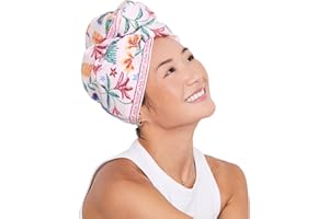 Dock & Bay Turban Hair Towel - For Home & the Beach - Super Absorbent, Quick Dry - Pink Paradise