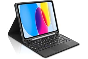 Occtingkind Custodia con Tastiera e Touchpad per iPad 11 Generazione A16 2025 11", Senza Retroilluminazione, Tastiera Bluetooth per iPad 10 Generazione 2022 10.9", Italiano QWERTY USB-C, Nero