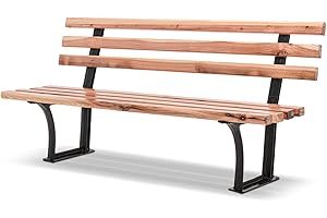 FRANKYSTAR Elisabetta – Banc de jardin 150 cm en bois massif et fonte