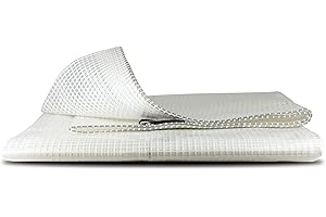 BORTABERG Tarpaulin Strengthened Waterproof Heavy Duty - Clear Tarp Sheet - Premium Quality Cover Made of 100gram/sm Reinforcing Mesh, for Camping Fishing Gardening Pets ([m]4x5 || 13'x16')