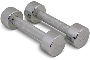 TRENAS Haltères chromés - de 1,00 à 25,00 kg - paires et articles individuels