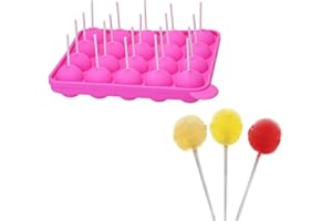 Jzhen Moule à bâtons Pops pour Faire Cuire le Gâteau au Lollipop - Fête Cupcake Moule de Cuisson, Sans BPA