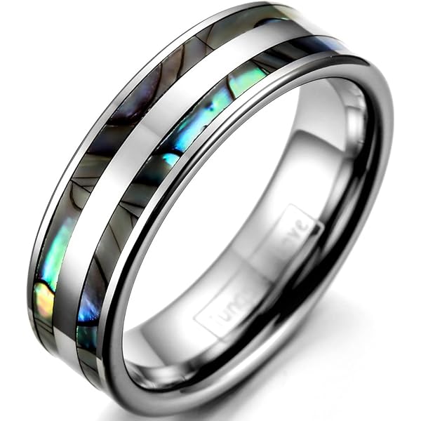 Edelstahl Ring Mit Zirkonia - Silberfarbener Eternity Ring 8mm Breite