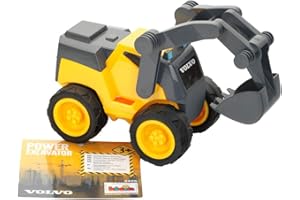 Theo Klein Volvo Power Escavatore a cucchiaia Escavatore di Alta qualità in Scala 124 Pala con Giunti robusti Dimensioni 22,5 cm x 11,5 cm x 12,5 cm Giocattolo per Bambini a Partire da 3 Anni