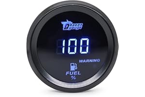 ERYUE Universal 2inch 52MM 52MM Digital Display Car Fuel Level Gauge 240-33 Ohms Blue Led/Red Led 12V