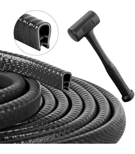 Protezione Paracolpi Per Portiere Auto - 10 Metri, Nero, In PVC Con Piastra D'Acciaio - Antigraffio E Impermeabile