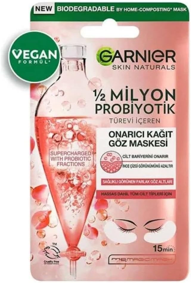 Garnier 1/2 Milyon Probiyotik Türevi İçeren Onarıcı Kağıt Göz Maskesi