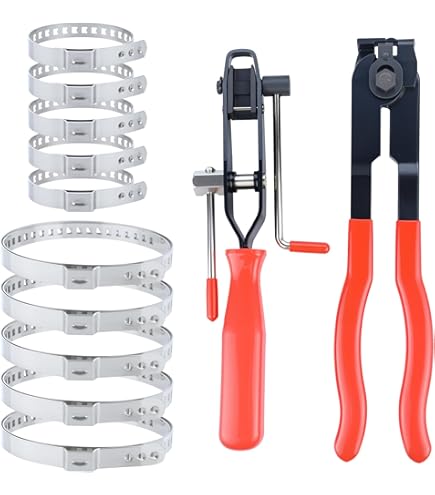 Kit De 10 Colliers De Serrage + 2 Pinces Pour Cardans - Pour Entretien Auto, Universel, Acier Inoxydable