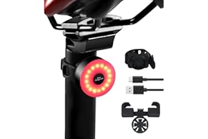 DON PEREGRINO Luce Posteriore Bici Potente & Ricaricabile - Impermeabile, modalità Multiple, Supporti a Sgancio Rapido, DONPEREGRINO Luci Bicicletta