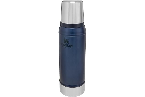 Stanley 1913 Classic Legendary Thermos 0.75L - Maintient la Température 20h (Chaud/Froid) - Bouteille Isotherme 750 ml - Sans BPA - Gourde Isotherme en Acier Inoxydable - Gourde Inox - Nightfall