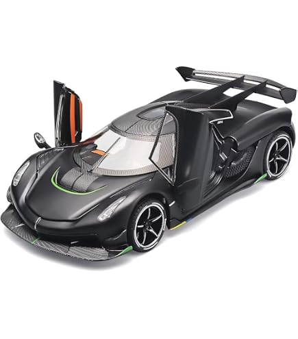 POSTERCARS #06 - Koenigsegg Jesko Absolut Bianco Cristallo 1:64 - Diecast KINTOY Limited