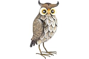 La Hacienda 55279 réaliste Chouette Décor, Multicolore, 18 x 23 x 40 cm