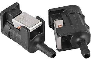 GZD Connettore femmina carburante, connettore carburante originale standard 2 pezzi/set 6E5-24305-06-00 alluminio + ABS per barche marine