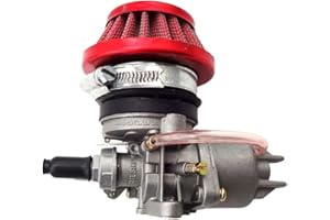 Beauneo Carburador Carb Carby + Filtro De Aire + Pila para 2 Emlobadas 47Cc 49Cc Piezas del Motor Moto Niios ATV Quad Dirt Bici De Bolsillo Minimoto