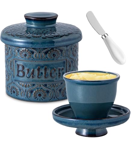 Beurrier individuel ou beurrier cloche en porcelaine piment d'Espelette - Porcelaine des Pins Beurrier individuel ou beurrier cloche en porcelaine piment d'Espelette - Porcelaine des Pins