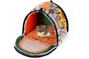 Ardentity Niche Lits Chaud pour Chien Lapin Hamster Ecureuil Hérisson Chinchilla Cochon d'Inde Petit Animal en Automne Hiver