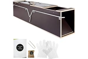 Petigi Trampa Viva Marta Trampa Madera Ratas Ratones Jardin Animal Selección Defensa, Selección:Modelo 03 (99 x 19 x 24 cm)