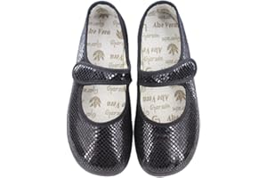 GARZON - Zapatillas de calle para mujer. Mercedita velcro con escamas con 1 velcro