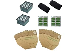 DL SERVICE KIT RISPARMIO FOLLETTO VK 130-131 12 SACCHETTI 12 PROFUMINI 2 CARBONI 2 HEPA