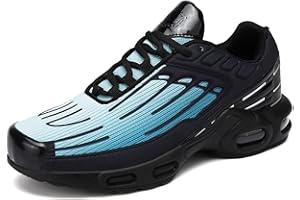 Amsion Homme Air Chaussures de Course à Pied Tendance pour avec Coussin Mode Baskets décontractées pour la Marche Le Tennis Le Basket-Ball la Gym Les Sports