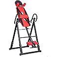 ZXYWW Strength Training Inversion Equipment, Gravity Heavy Duty Inversion Table with Headrest & Adjustable Protective Belt - 300 Lbs Capacity