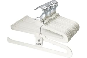 ManGotree Perchas Antideslizantes de Terciopelo para Pantalones, Perchas de Fieltro con Extremos Abiertos para Organizador de Armario, Resistentes Que ahorran Espacio para Pantalones