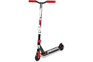 Riprail Assault Stunt Scooter finished in Black/Red with Alloy Deck and ABEC-7 Bearings