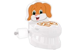 giordano shop Vasino Educativo per Bambini 27x41x45 cm con Suono Sciacquine WC Cane