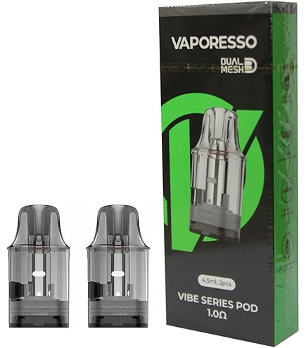 Vaporesso Vibe Pod Kit 1100mAh Batteria con Dual Mesh 0.8ohm 4.5ml  Cartuccia ECO POWER Mode Auto-Draw, MTL E-Sigarette Vaper No Nicotina  (Verde fresco) : Amazon.it: Elettronica