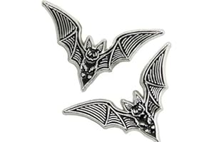 FOPYTU 2 Pcs Halloween Chauve-Souris Pin Goth Witchy Style Halloween Chauve-Souris Épinglette Bijoux Halloween Accessoire pour Sacs À Dos Sacs Vestes Chapeaux
