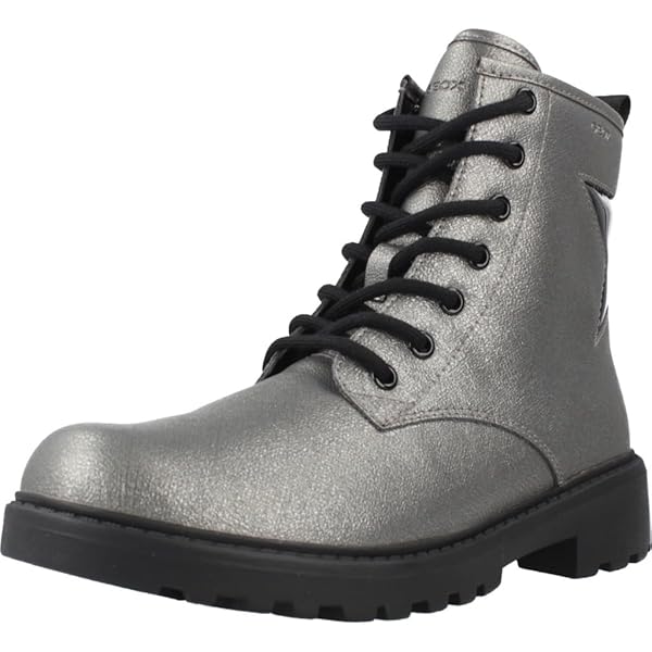 Geox Meisje J Eclair Girl D enkellaars, Black Multicolor, 31 EU