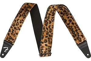 Fender® »WILD ANIMAL PRINT STRAPS - ZEBRA« Sangle en polyester pour guitare - Largeur 5cm - Couleur: Leopard