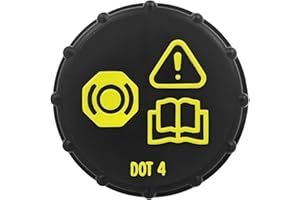 GIONAR Car Brake Fluid Bottle Cap, Brake Fluid Reservoir Cover, Replacement Cap for Ford Focus MK2 MK3 MK7 MK8, Mondeo, Cmax, Smax, Compatible with 3M512162AB 2S612162AA BV612162AB 6M512162AA DG804355
